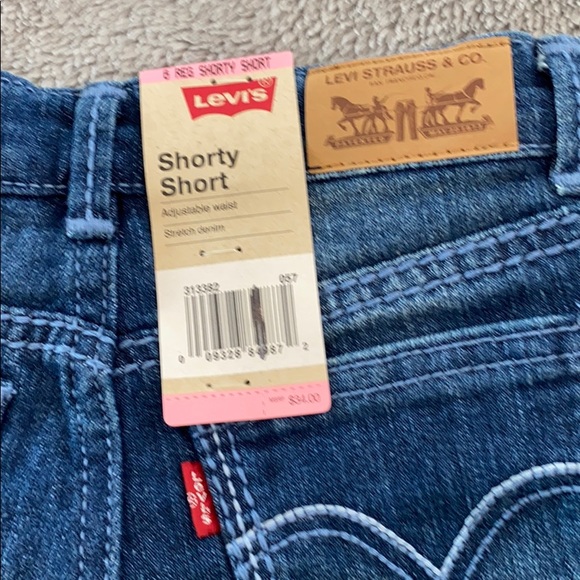 Levi’s Shorty Shorts Light Blue Denim Shorts - Picture 4 of 4